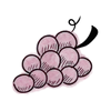 Icône d'une grappe symbolisant l'assemblage de cépages constituant le rosé Sainte Victoire du Jas Monges